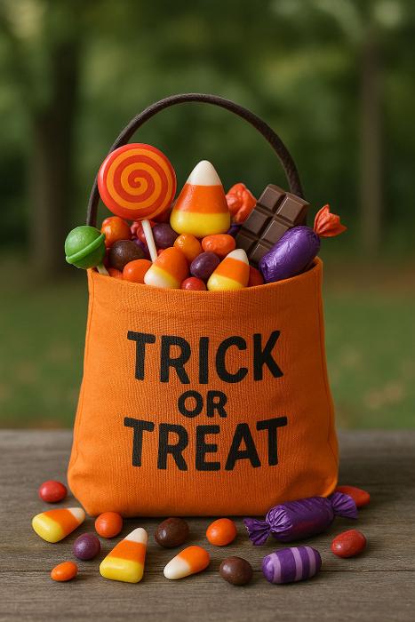 Trick or Treat Bag with Candy